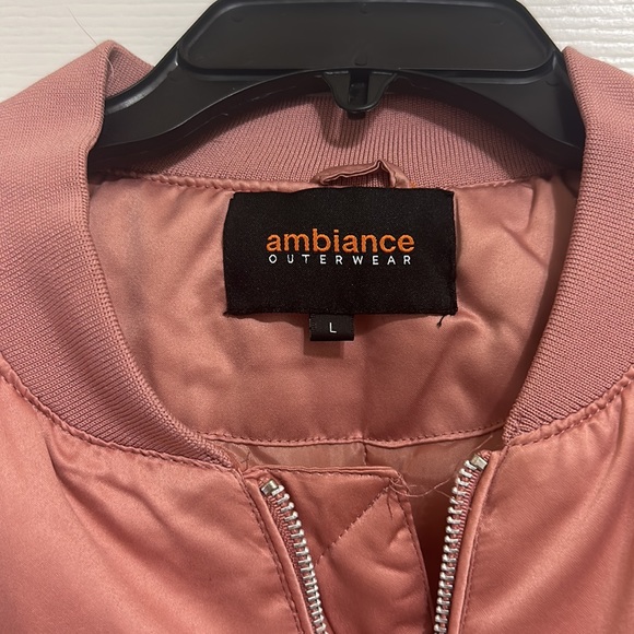 WOMENS LARGE BLUSH PUFFER JACKET - Picture 2 of 3